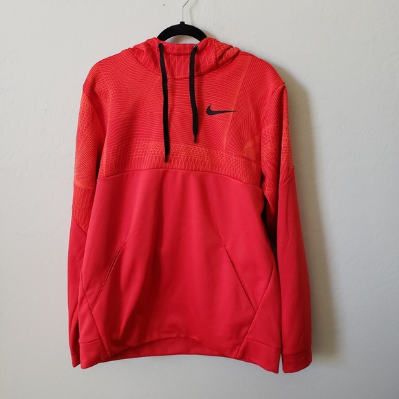 red dri fit hoodie